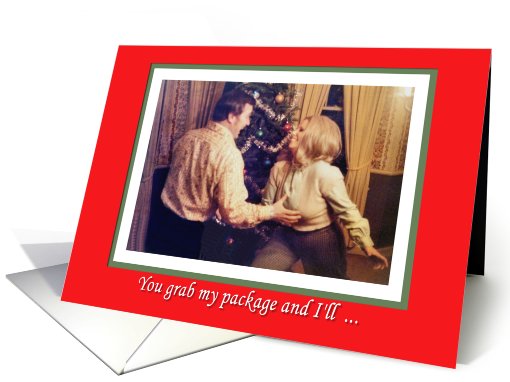 Christmas Affection for Boyfriend - FUNNY card (514703)