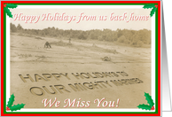 Christmas Holiday Troops Soldiers MARINES card