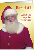 Christmas Santa Adult Toys - FUNNY card
