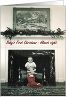 Baby’s First - Christmas Holiday - FUNNY card