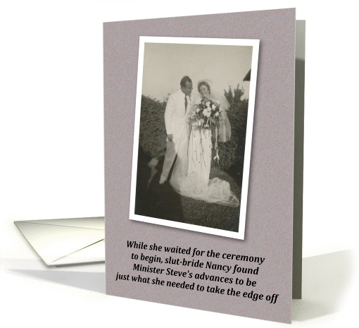 Slut Bride - Retro - FUNNY card (536486)