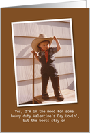 Valentine Cowboy Grandson card
