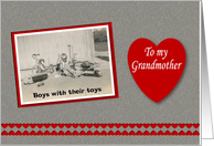 Valentine’s Day Grandmother Grandma - Boy Toys card