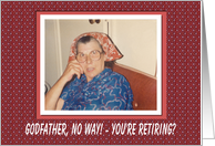 Godfather Retirement Congratulations - FUNNY card