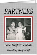 Lesbian Partner Love Romance - FUNNY card