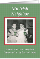 Saint Patrick’s Neighbor - FUNNY card