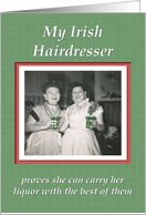 Saint Patrick’s Hairdresser - FUNNY card
