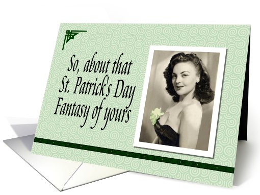 St. Patrick's Fantasy Love Romance card (571006)