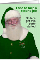 St. Patrick’s Day Santa - FUNNY card