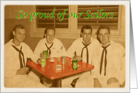 Proud of Sailors Navy - Retro card