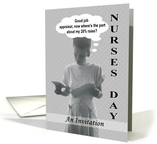 Nurses Day Business Invitation - FUNNY card (575904)