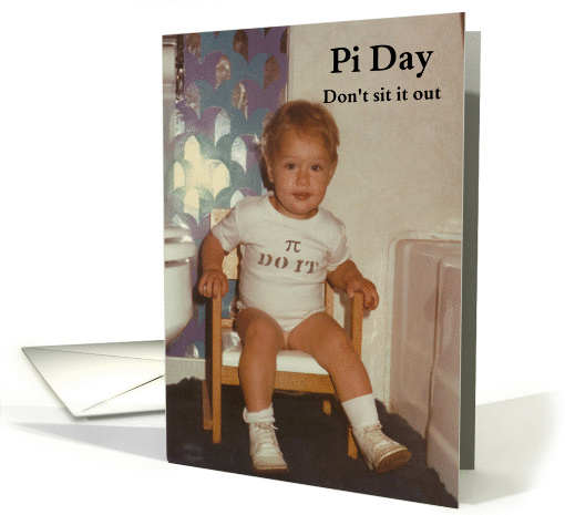 Pi Day Pooper - FUNNY card (576462)