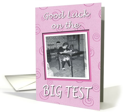 Good Luck Student Test - RETRO card (580490)