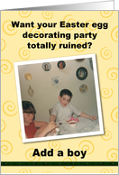 Easter Egg Party FUNNY card