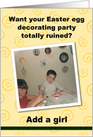 Easter Egg Party for Him - FUNNY card