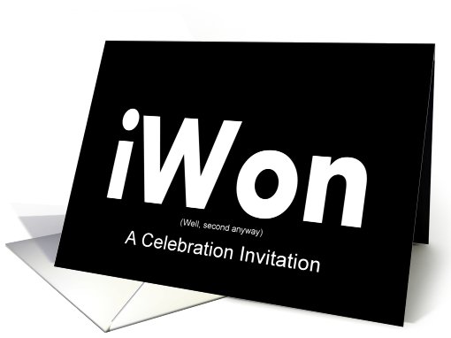 2nd place Won Winning Celebration invitation card (584881)
