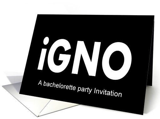 Bachelorette Party invitation card (584898)