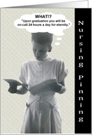 Nursing Pinning Invitation - FUNNY card