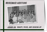 Bridesmaid Auditions - Friend card
