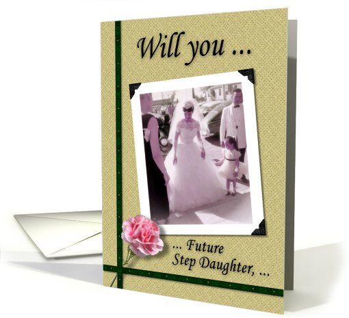 Junior Bridesmaid - Future Step Daughter - Nostalgic card (753962)