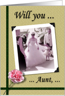 Maid of Honour - Aunt - Nostalgic card