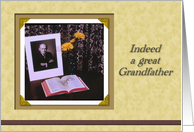 In Lieu of Flowers GrandfatherSympathyphoto card