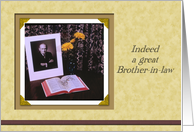 In Lieu of Flowers brother-in-lawSympathyphoto card