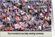 Invitation Baby naming ceremony- Crowd card
