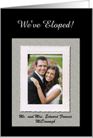 We’ve Eloped Announcement - Retro card