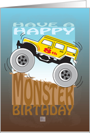 Happy 8th Birthday, Monster Truck card