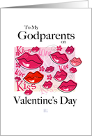 Valentine’s Day -Godparents-Lips,Love,Kiss card