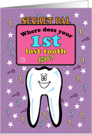 Occassions, First/ 1st Lost Tooth ?, for Secret Pal card