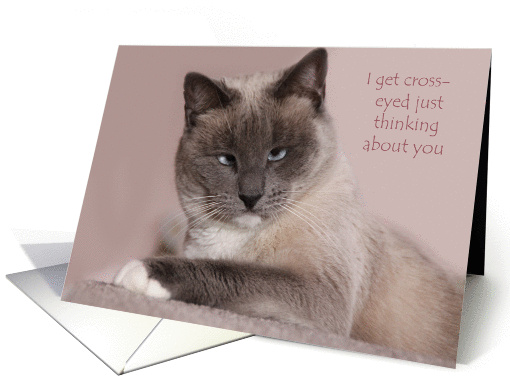 crossed eyed cat card (379369)