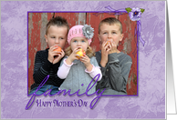 Mother’s Day photo card for Mom from children card