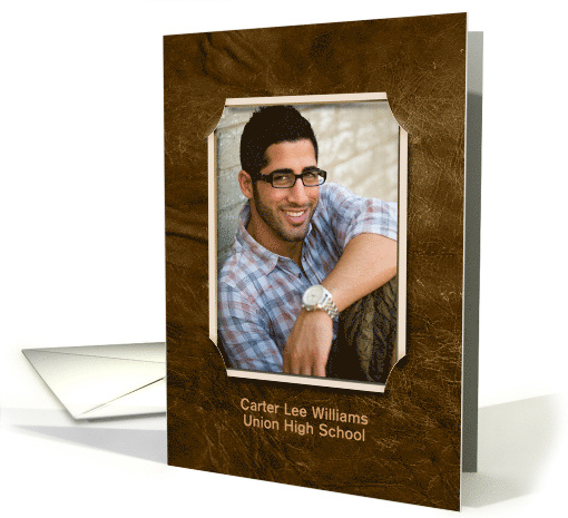Graduation Photo Card Invitation with Slit Corners on... (1275918)
