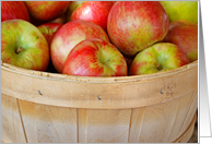 Autumn Apples In Produce Basket For Weight Loss card