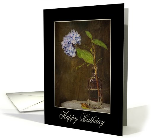 birthday-hydrangea-vintage card (796123)