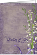 Thinking of You-lily of the valley bouquet card