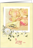 wedding anniversary, rose, flower, petal, ring card