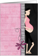 Expecting triplets announcement card