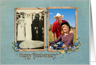 Vintage photo card for anniversary card