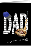 Baseball theme for Father’s Day card