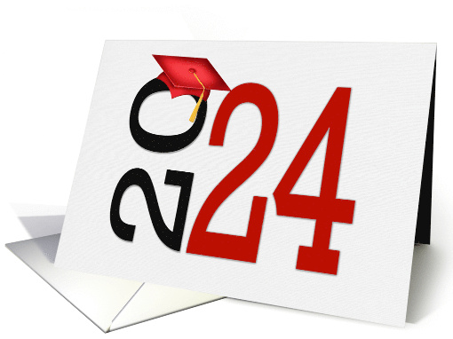 2024 High School Graduation With Red Cap card (927752)