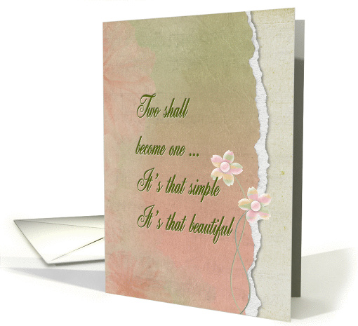 Soft floral wedding design card (938586)