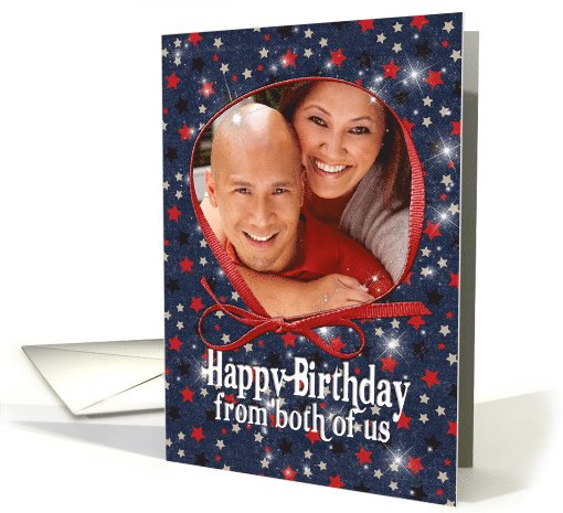 Happy Birthday photo card from both of us card (942704)
