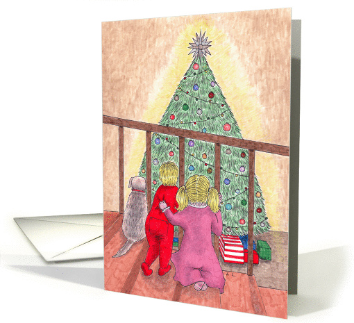 Christmas Eve through the eyes of children card (1402312)