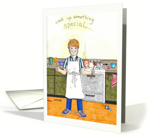 Cook up something special - happy birthday card (166642)