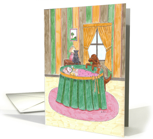 Welcome new baby card (240176)