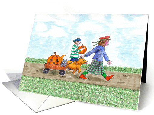 Halloween Pumpkin Express card (251351)