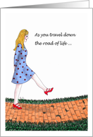Encouragement Humor, Traveling the road of life card